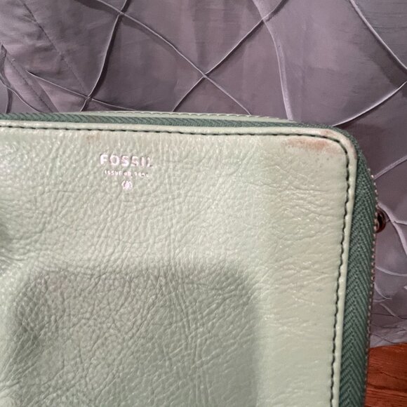 Vintage Fossil green small cross body bag - Picture 4 of 6